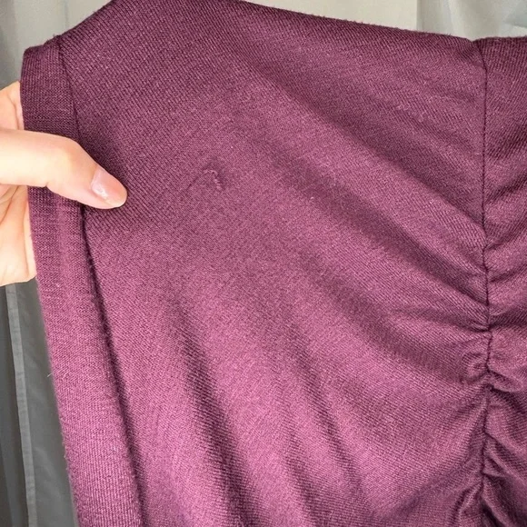 Wilfred Free Shaik Burgundy Long Sleeve Bodycon Dress, size M - Picture 5 of 5